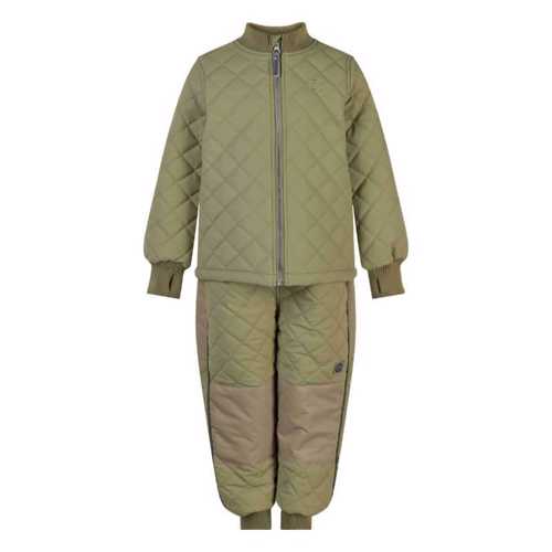 Mikk-Line - Duvet Termotøj - Olive Gray - Str. 110