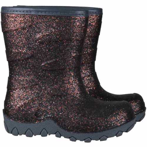 Mikk-Line - Termogummistøvler - Chocolate Brown Glitter - Str. 29