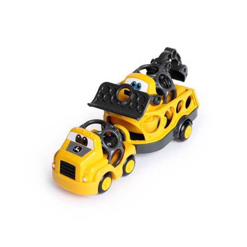 Oball John Deere JD Traktor med anhænger - Gul