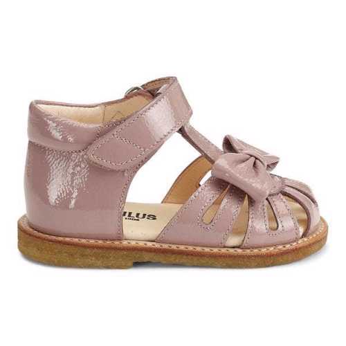 Angulus - Angulus Begyndersandal m. sløjfe og velcro - Rose - Str. 20