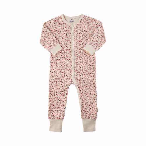 CeLaVi - Nightsuit Heldragt AOP - Marshmallow White w. Flowers - 50